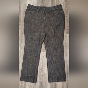 Lee Straight Leg Denim Slacks Grey Size 18